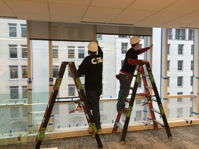 CORE crew installing on site