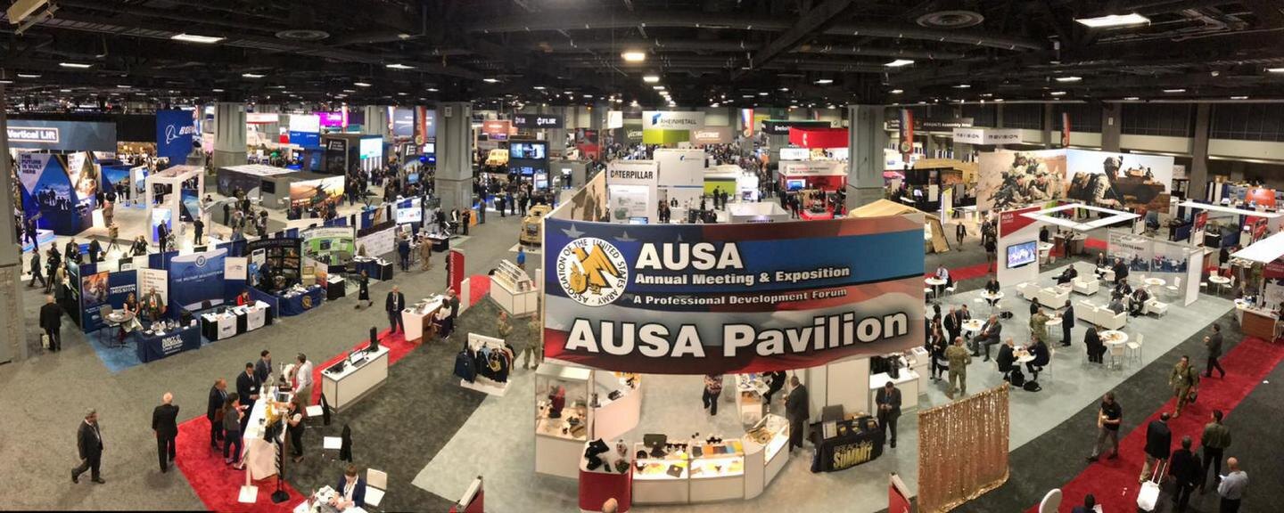 AUSA Annual Meeting exhibit hall and pavilion